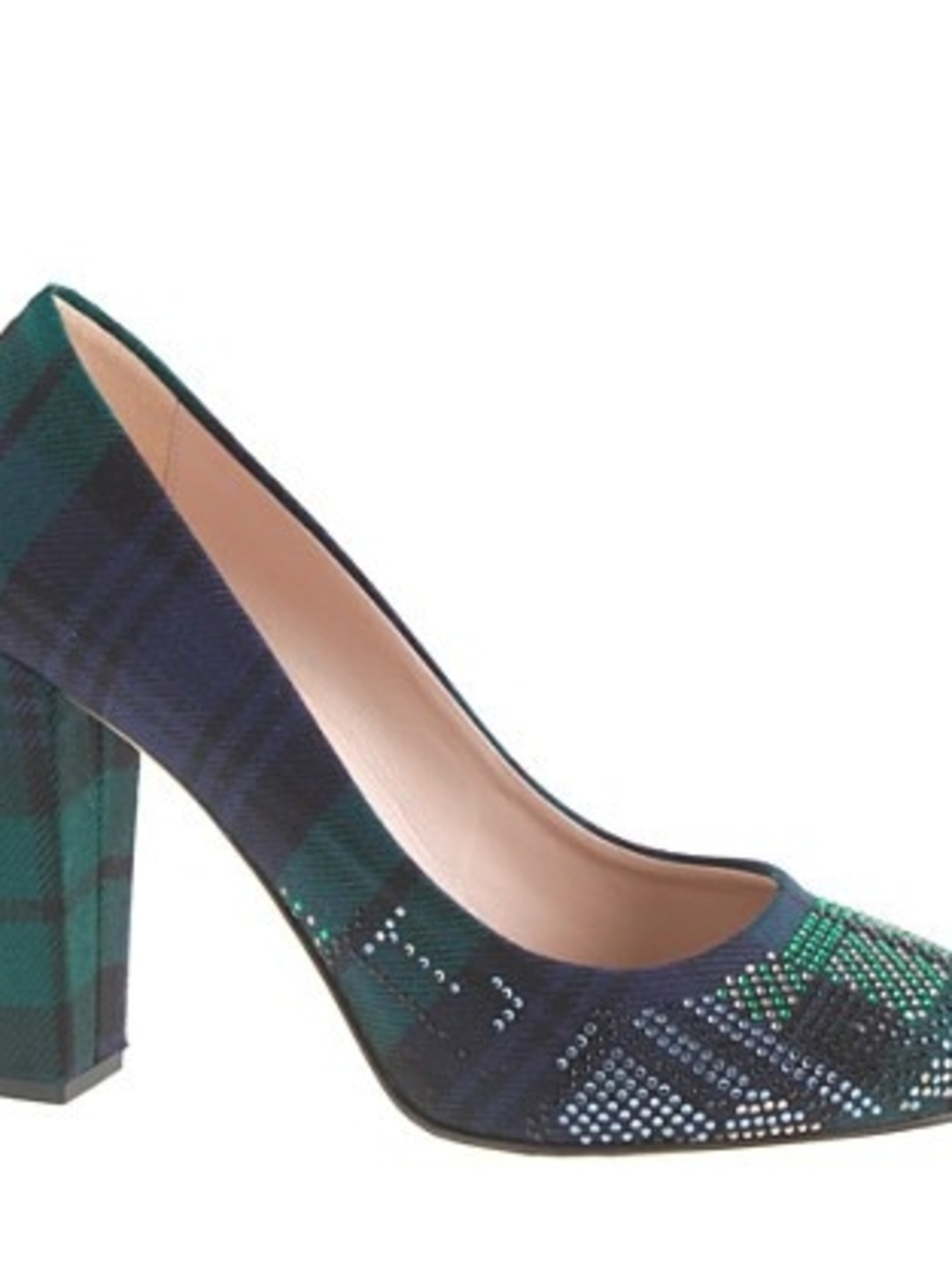 J. Crew Collection Tartan Plaid Embellished Etta Pumps 8.5 - Picture 2 of 11